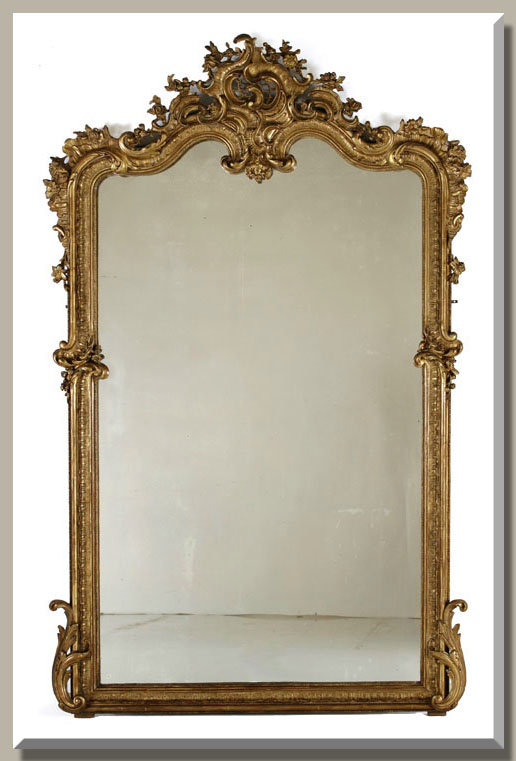 Antique French Gilded Mirror