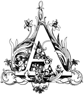 Antique Letter Engraving