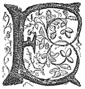 Antique Letter Engraving