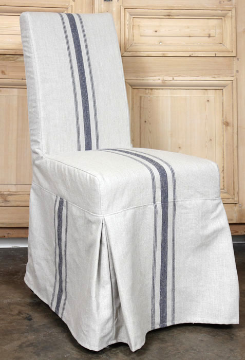 Slip-Covered Country French Parsons Chair