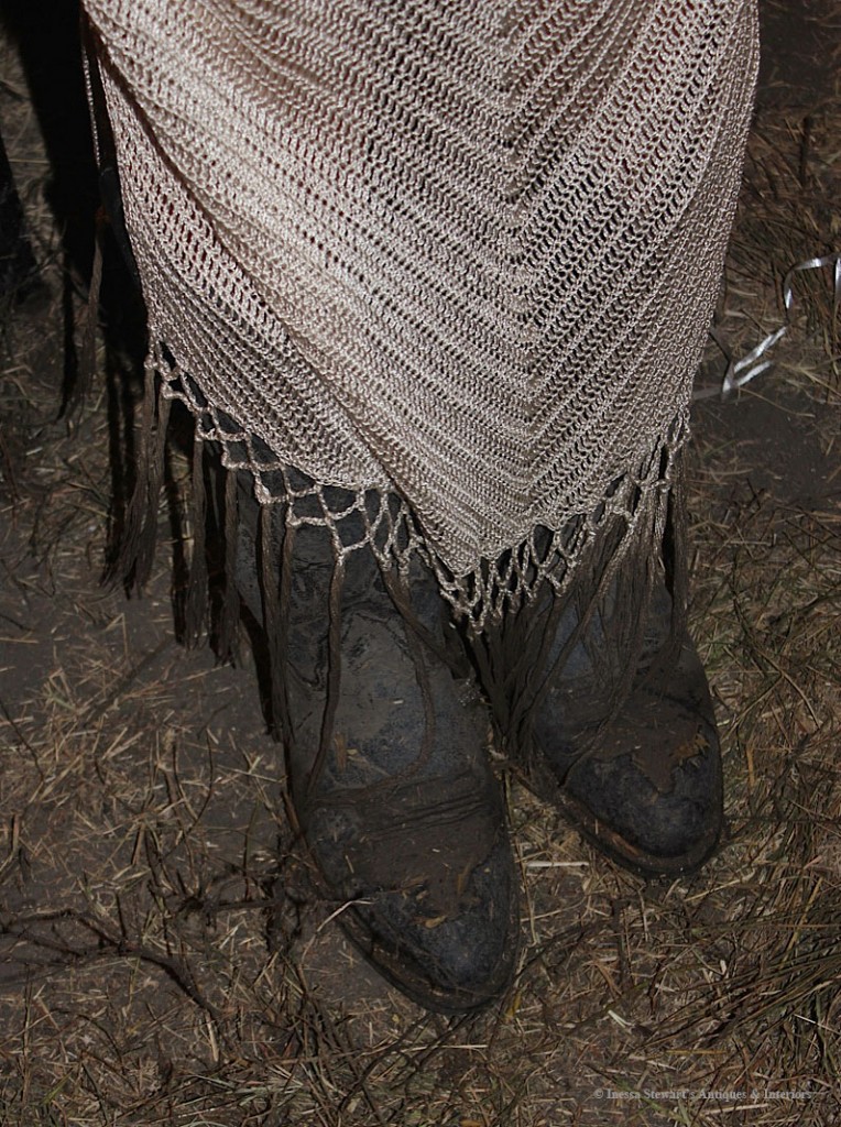 Carolyn's Mud-Soaked Dress & Boots at Cattle Baron's Ball 2012