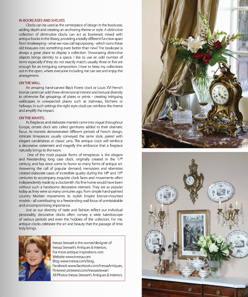 Antiques In Style Grand Luxe Magazine Inessa Stewart's Antiques 2