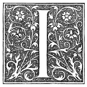 Antique Letter Engraving