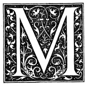 Antique Letter Engraving