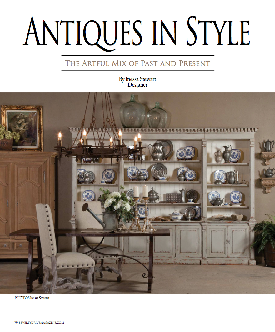 Antiques in Style Beverly Drive Magazine