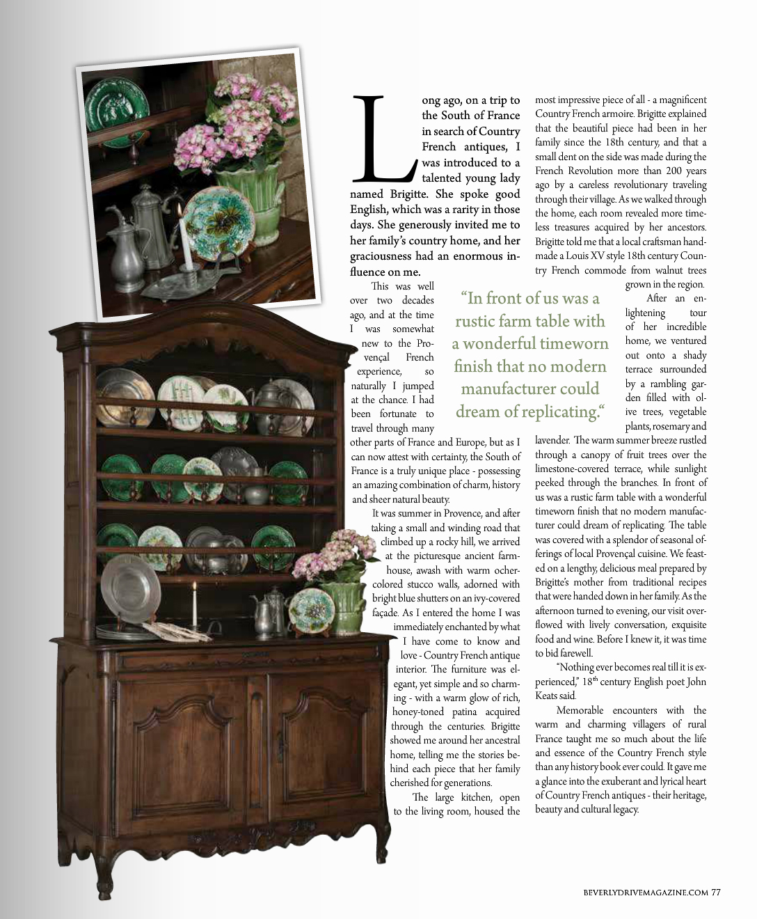 Antiques in Style: Antique Accessories Country French Style