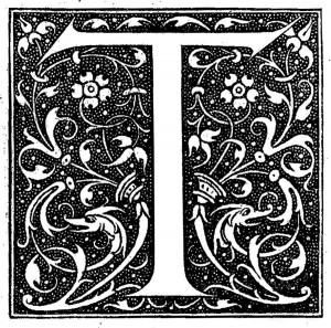 Antique Letter Engraving
