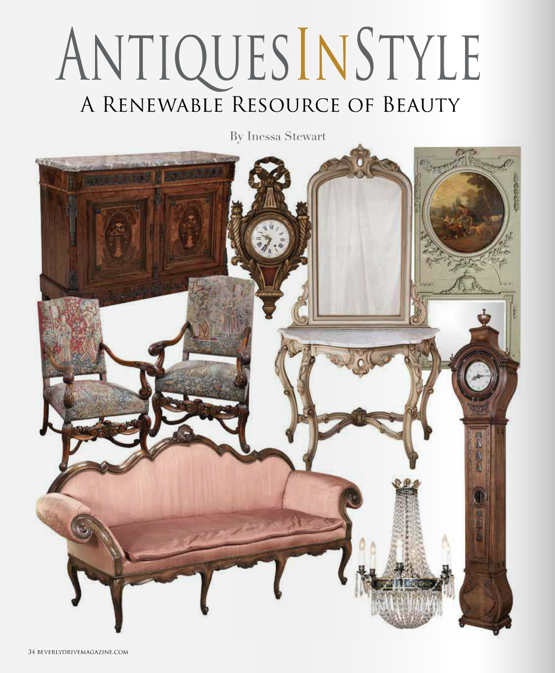 Antiques in Style-antique furniture antique accessories antique art antique mirror antique clock