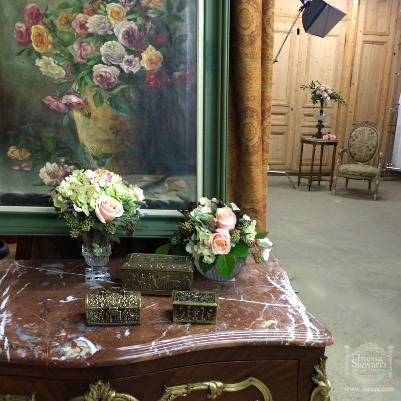Antique Furniture Painting Flowers