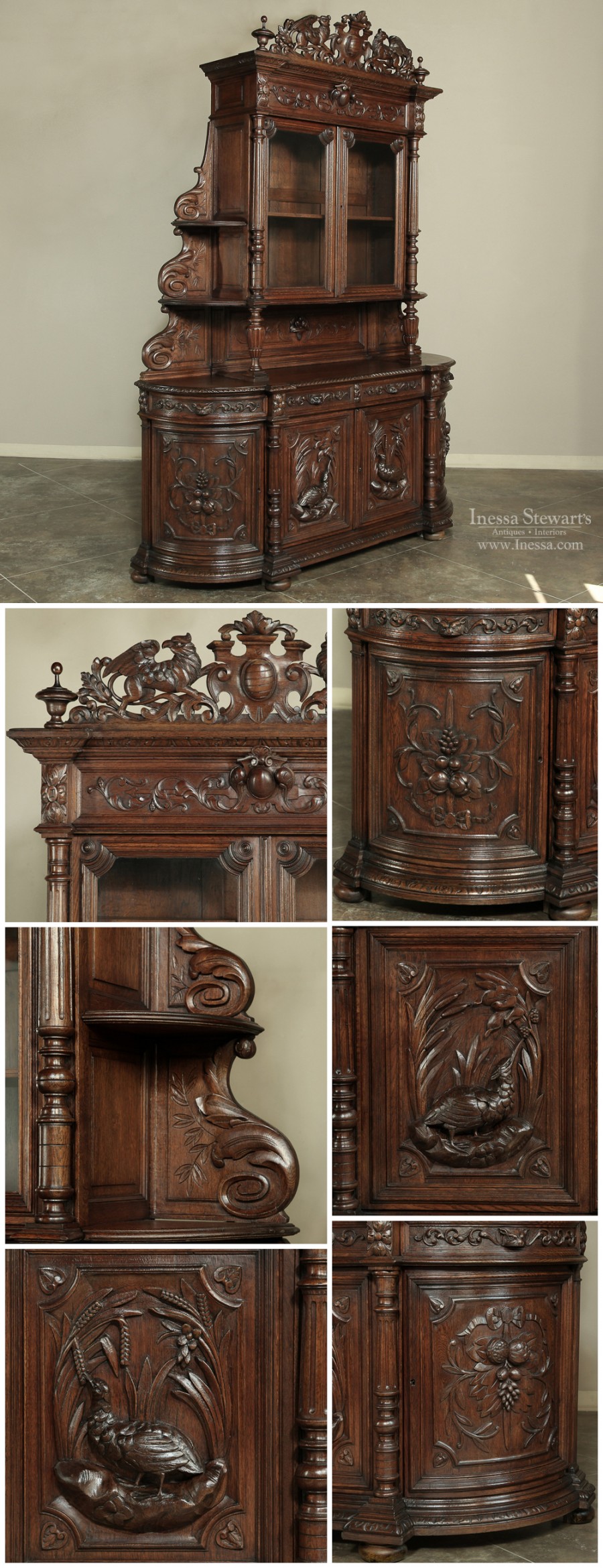 French Antique Buffet Collage