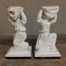 Pair 19th Century Italian Painted Statues of Cherubs