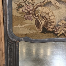 19th Century Grand Trumeau with Aubusson Tapestry