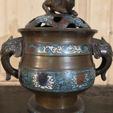 19th Century Asian Cloissonne Incense Burner