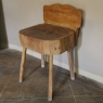 19th Century Rustic French Butcher Block Table