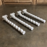 Set of Four 19th Century Cararra Marble Columns with Byzantine Capitals