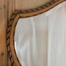Antique Italian Neoclassical Fruitwood Mirror