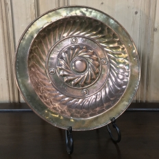 19th Century Embossed Copper Charger