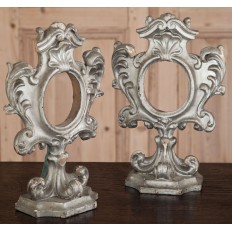 Pair 18th Century Italian Silver-Gilt Monstrances