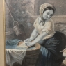 19th Century Framed Hand-Colored Engraving