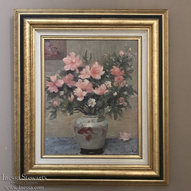 Framed Oil Painting on Canvas