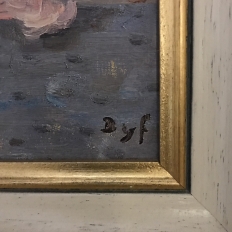 Framed Oil Painting on Canvas