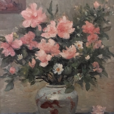 Framed Oil Painting on Canvas