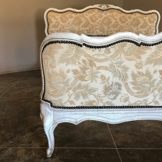 Antique Louis XV French Painted Bed