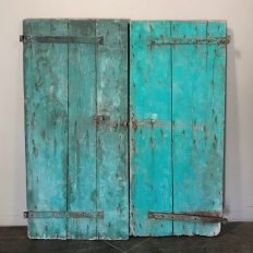 Pair 19th Century Rustic Tuscan Barn Doors