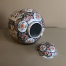 19th Century Oriental Style Delft Vase with Lid