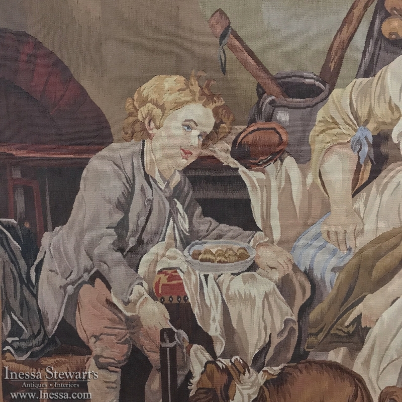 Reproduction AubussonStyle Tapestry Inessa Stewart's Antiques