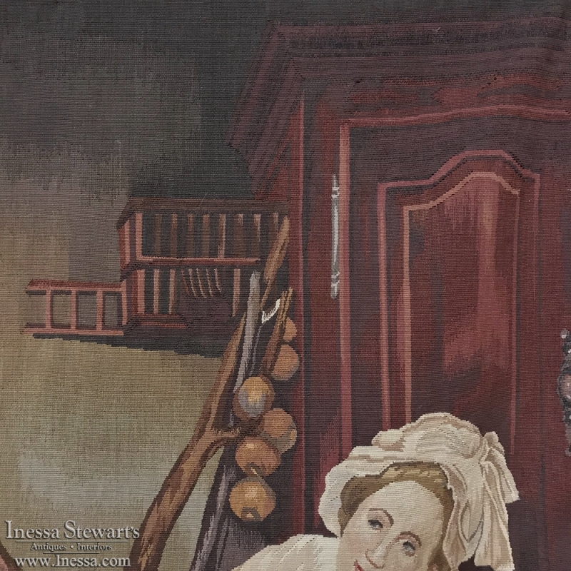 Reproduction AubussonStyle Tapestry Inessa Stewart's Antiques