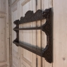19th Century Renaissance Revival Carved Wood Wall Mount Plate Rack