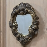 19th Century Hand-Carved Giltwood Hand Mirror