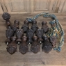 Set Of 15 Italian Hand Carved Walnut Finials