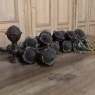Set Of 15 Italian Hand Carved Walnut Finials