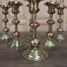 PAIR 19th Century Solid Copper & Brass Alter Candlesticks 