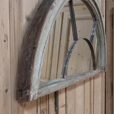 19th Century Demilune Window Mirror