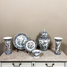 Pair Delft Boch Vases