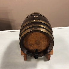 Antique Bar Top Barrel Liquor Dispenser