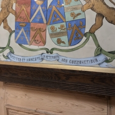 19th Century Framed Painting of Family Crests