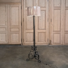 Country French Wrought Iron Floor Lamp
