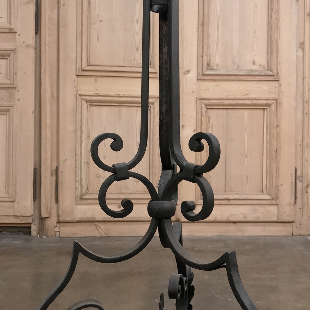 Country French Wrought Iron Floor Lamp, French Country Style Floor Lamps