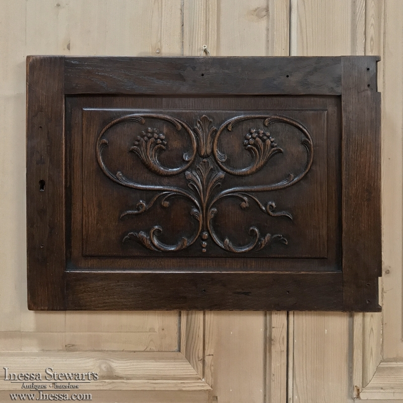 Antique Decorative Carved Wood Panel