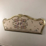 Antique Italian Baroque Gilt-wood King or Queen Headboard with Needlepoint