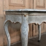 19th Century Swedish Painted Marble Top Console