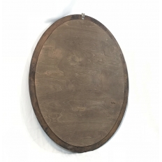 Antique Hand Painted French Oval Mirror