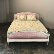 Antique French Louis XVI Painted Bed ca. 1950