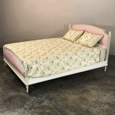 Antique French Louis XVI Painted Bed ca. 1950