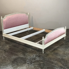 Antique French Louis XVI Painted Bed ca. 1950