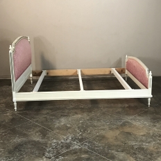 Antique French Louis XVI Painted Bed ca. 1950